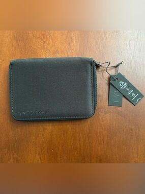 Typo Black Zip Passport and Card Holder